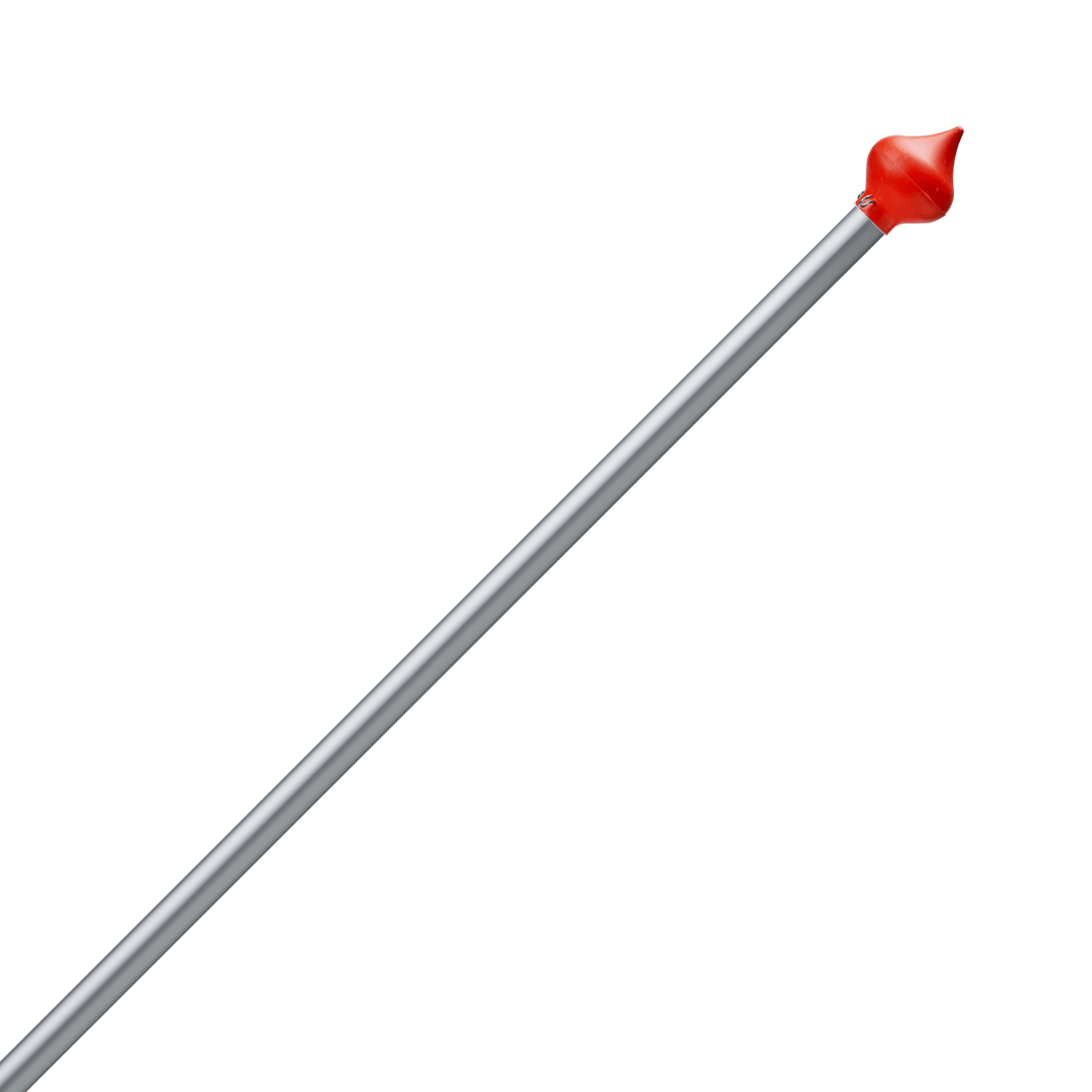 Aluminium vlaggenstok Anode  Oranje knop
