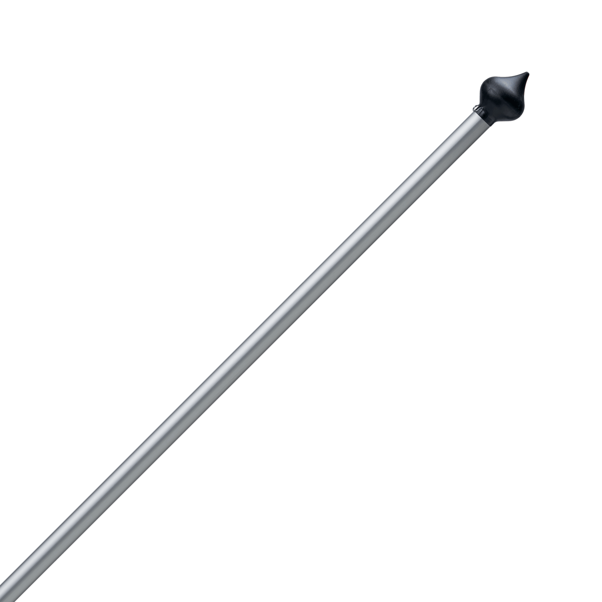 Aluminium vlaggenstok Anode Zwarte knop