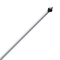 Aluminium vlaggenstok 2 meter anode (zilver)