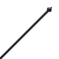 Aluminium vlaggenstok 2 meter zwart RAL 9005