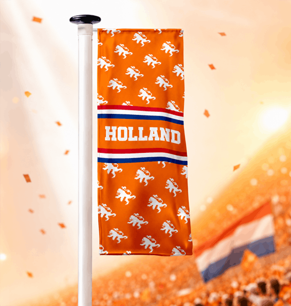 WK voetbalbanier Nederland Holland