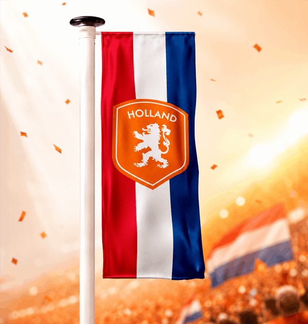 Oranje WK Banier Nederland Schild RWB