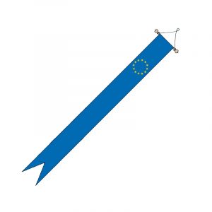 Wimpel Europa afm. 30x300cm