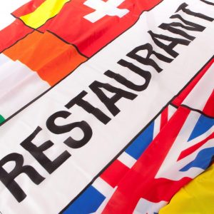Meerlanden vlag Restaurant afm. 300x100cm
