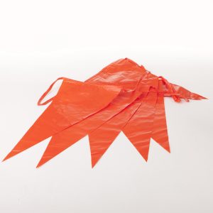Vlaggenlijnen aanbieding Oranje 1200 mtr. PVC